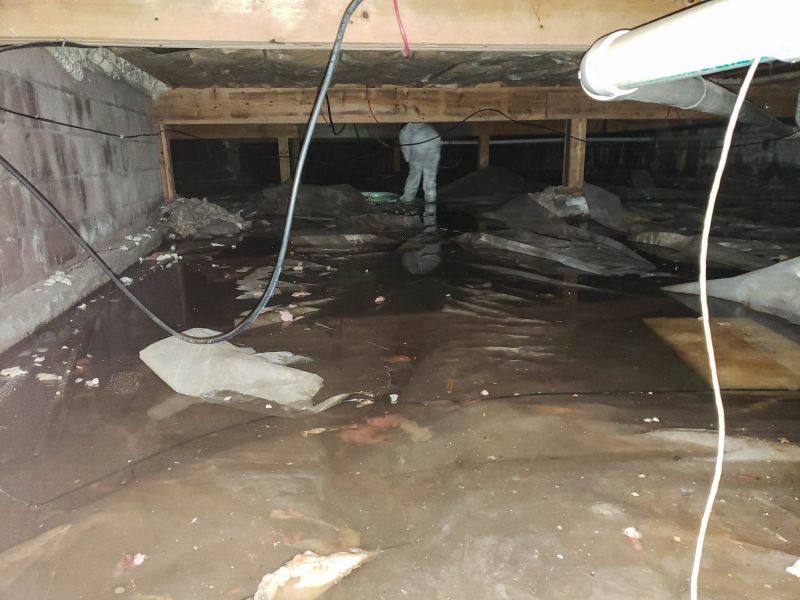 Interior of Encapsulated Crawlspace